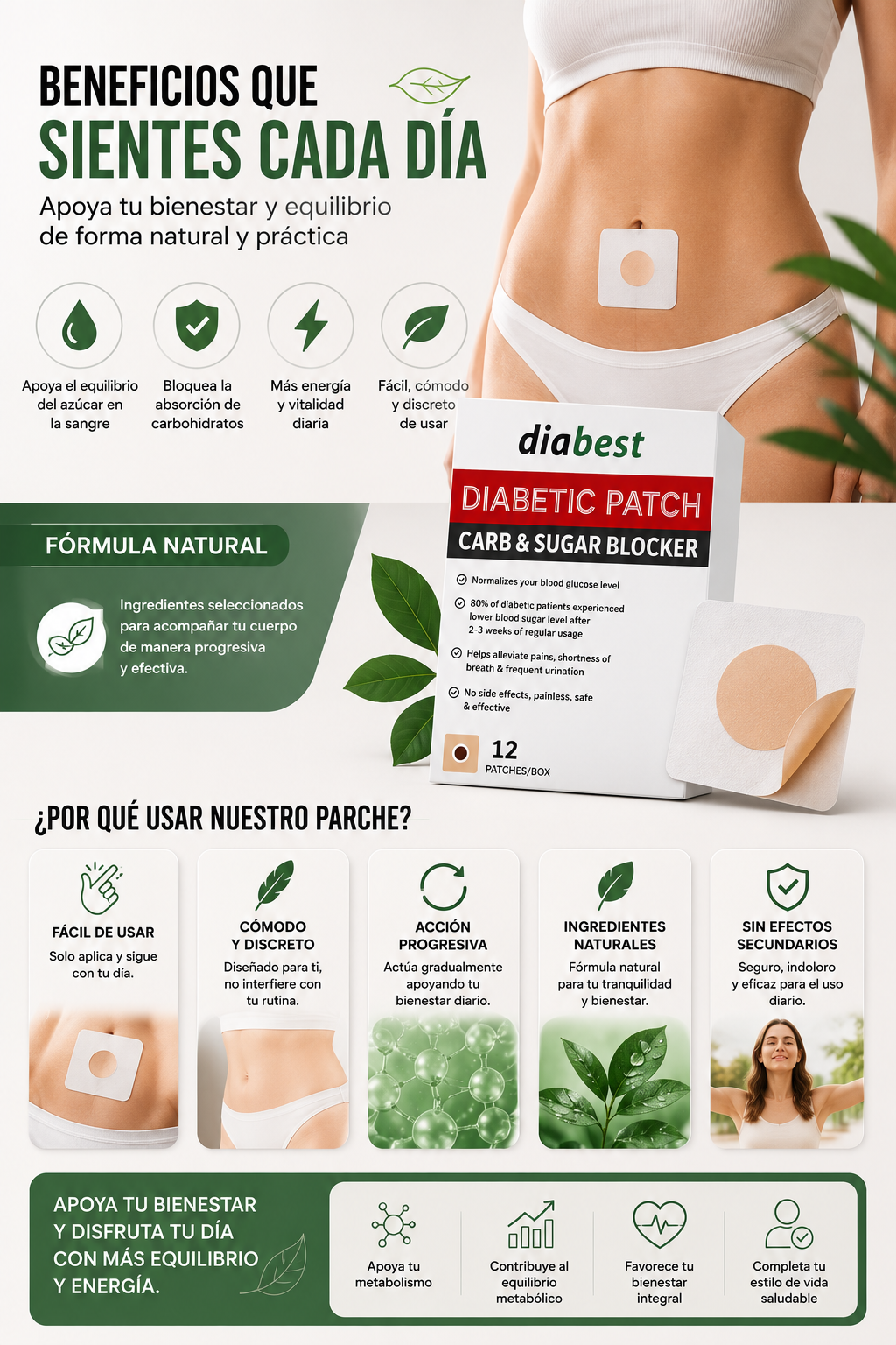 2X1 Parche regulador de Azúcar Diabest®