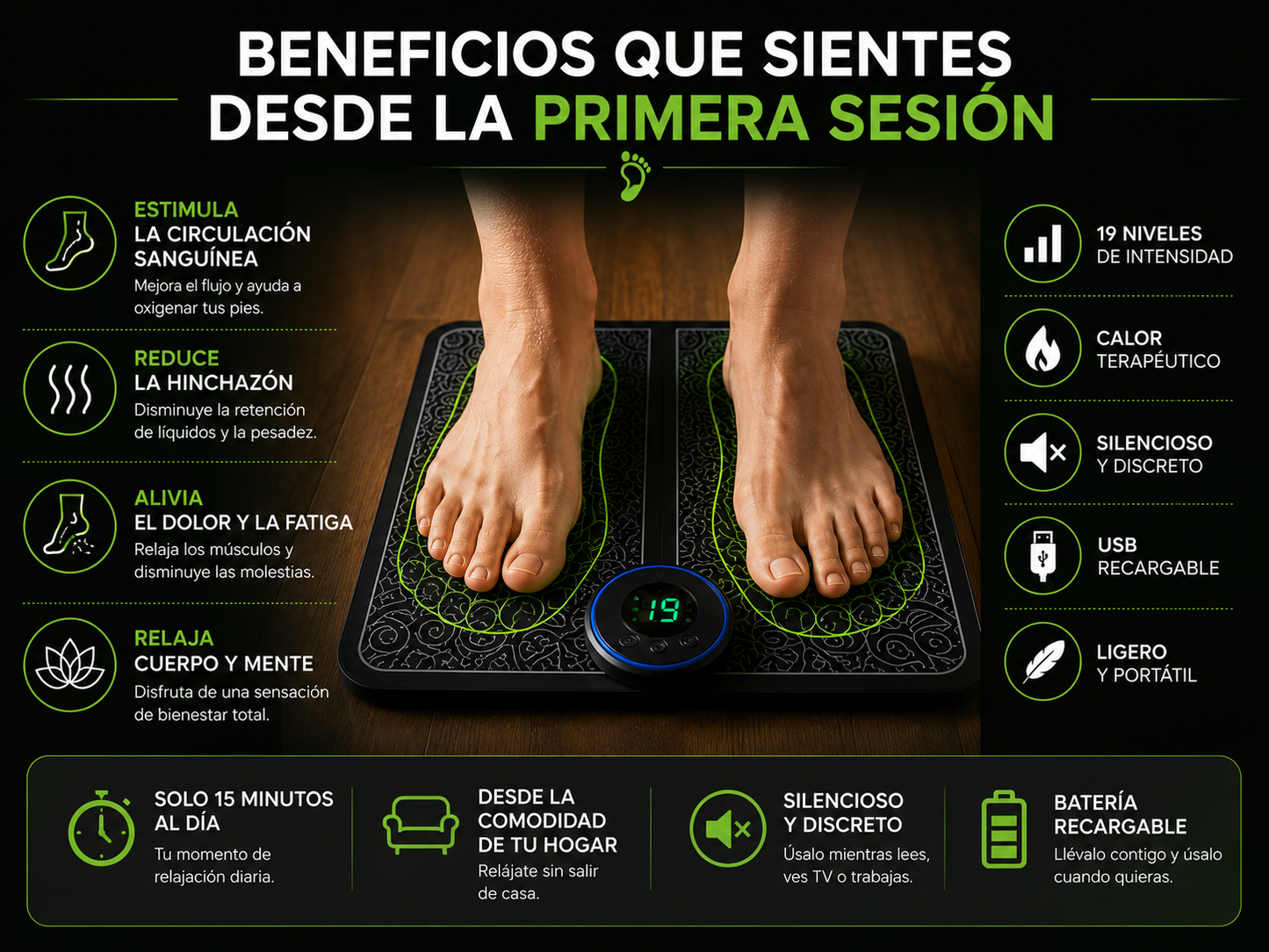 Masajeador electrico para pies RelaxaPies®