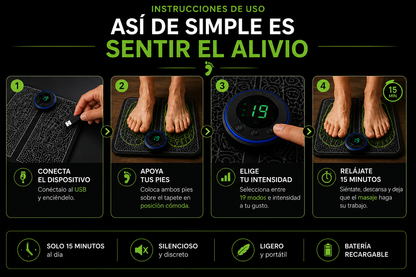 Masajeador electrico para pies RelaxaPies®