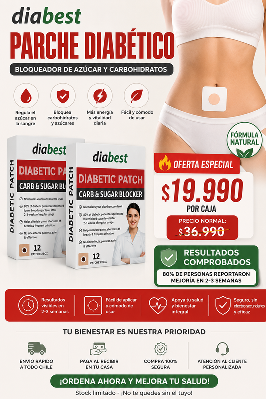 2X1 Parche regulador de Azúcar Diabest®
