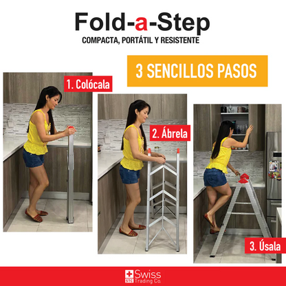 Escalera Plegable de 4 Escalonesb FoldStep Pro®