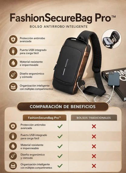 Bolso Antirrobo Premium FashionSecureBag Pro®