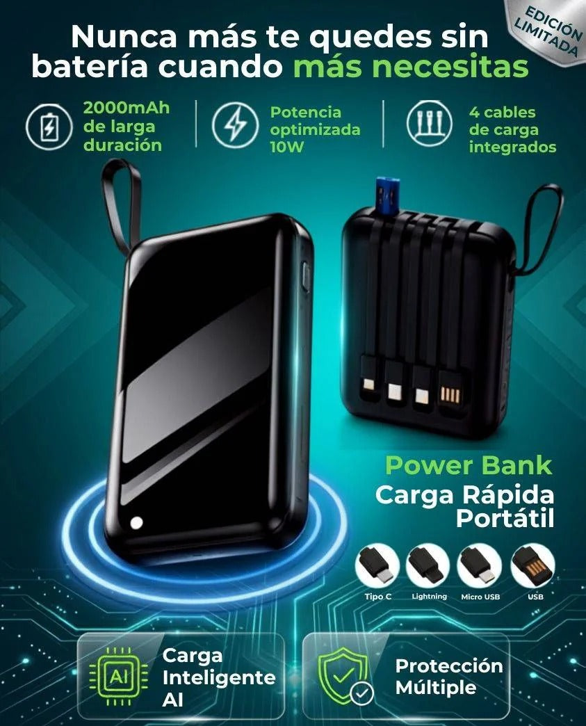 Banco de Energía 4 en 1 PowerMax®