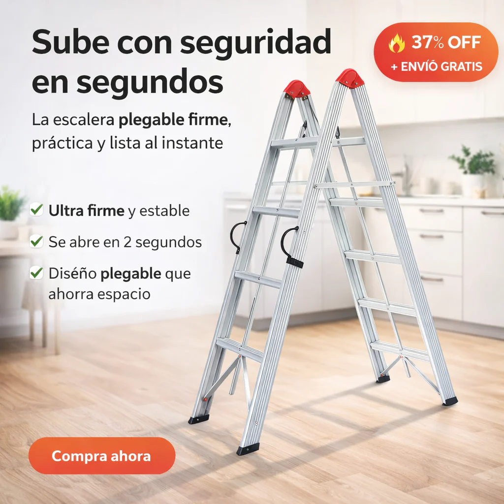 Escalera Plegable de 4 Escalonesb FoldStep Pro®