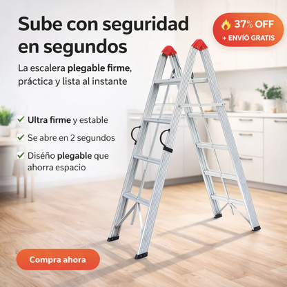 Escalera Plegable de 4 Escalonesb FoldStep Pro®