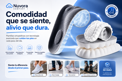 2X1 Plantillas Ortopédicas 4D NUVORA®